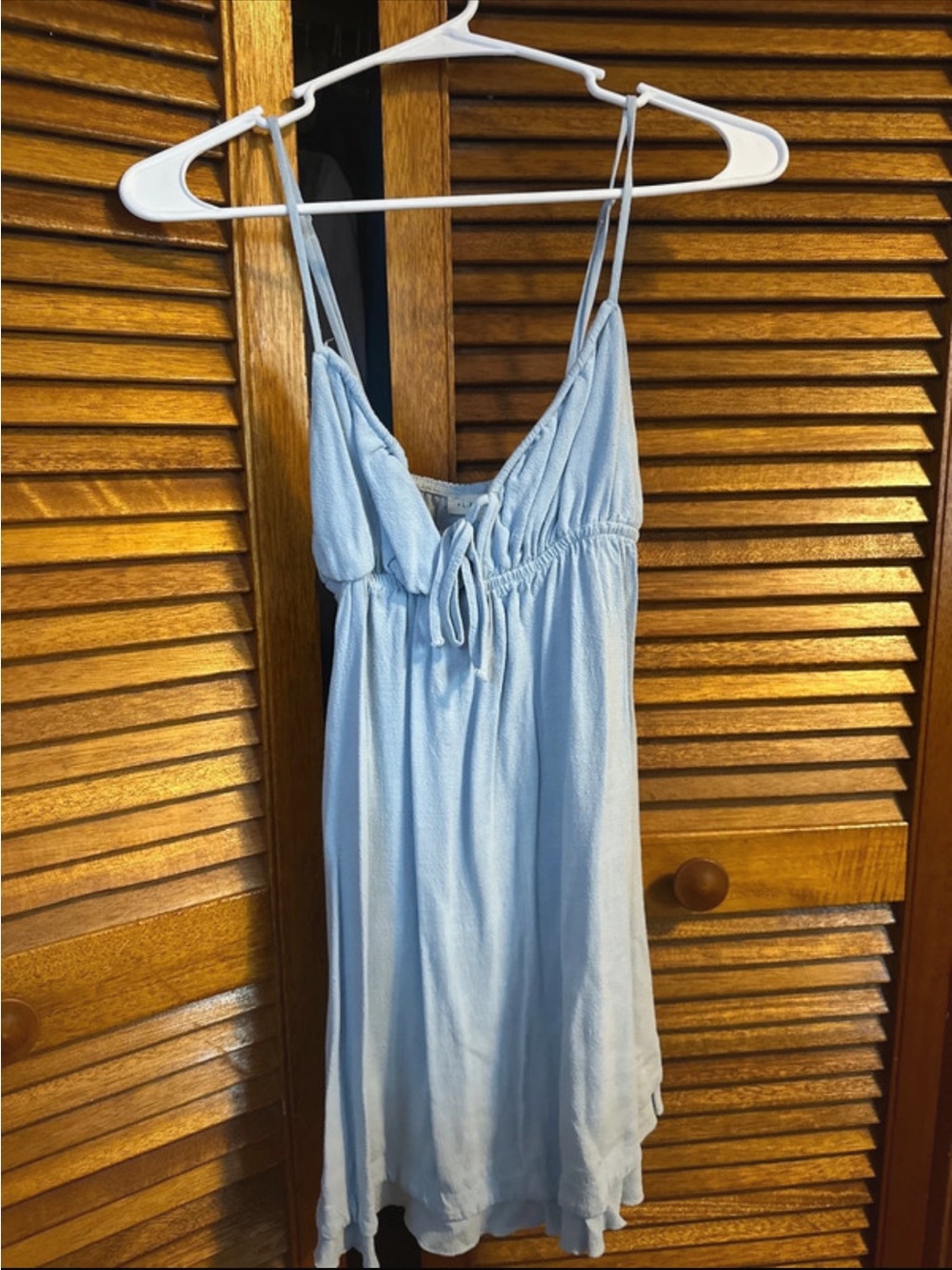 La Hearts Light Blue Spaghetti Strap Sundress